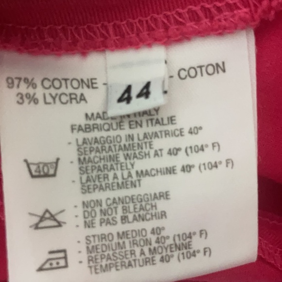 Versace Sretch Denim red skirt - Italian size 44 - Picture 5 of 8